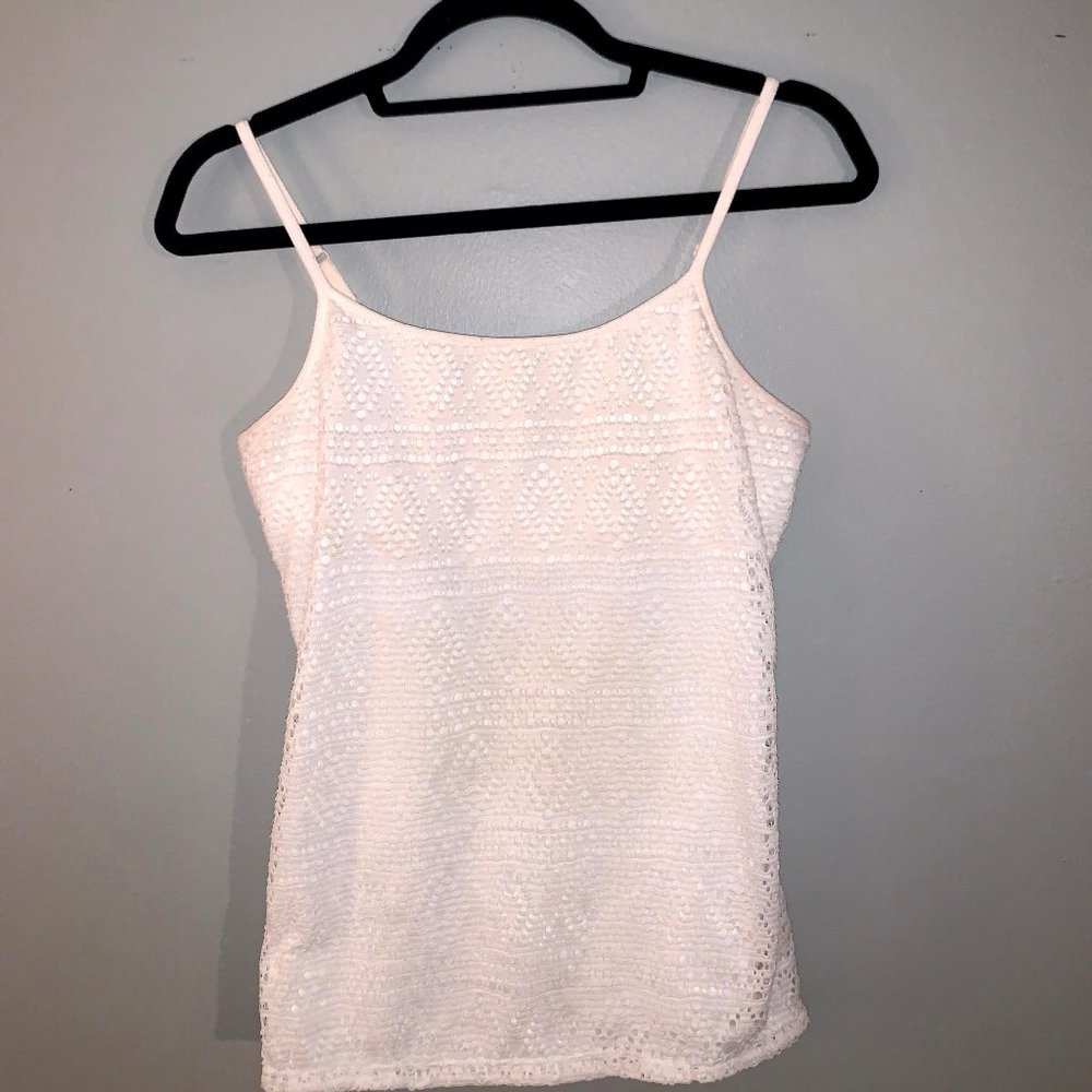 White Lace Express Sexy Stretch Bra Cami
